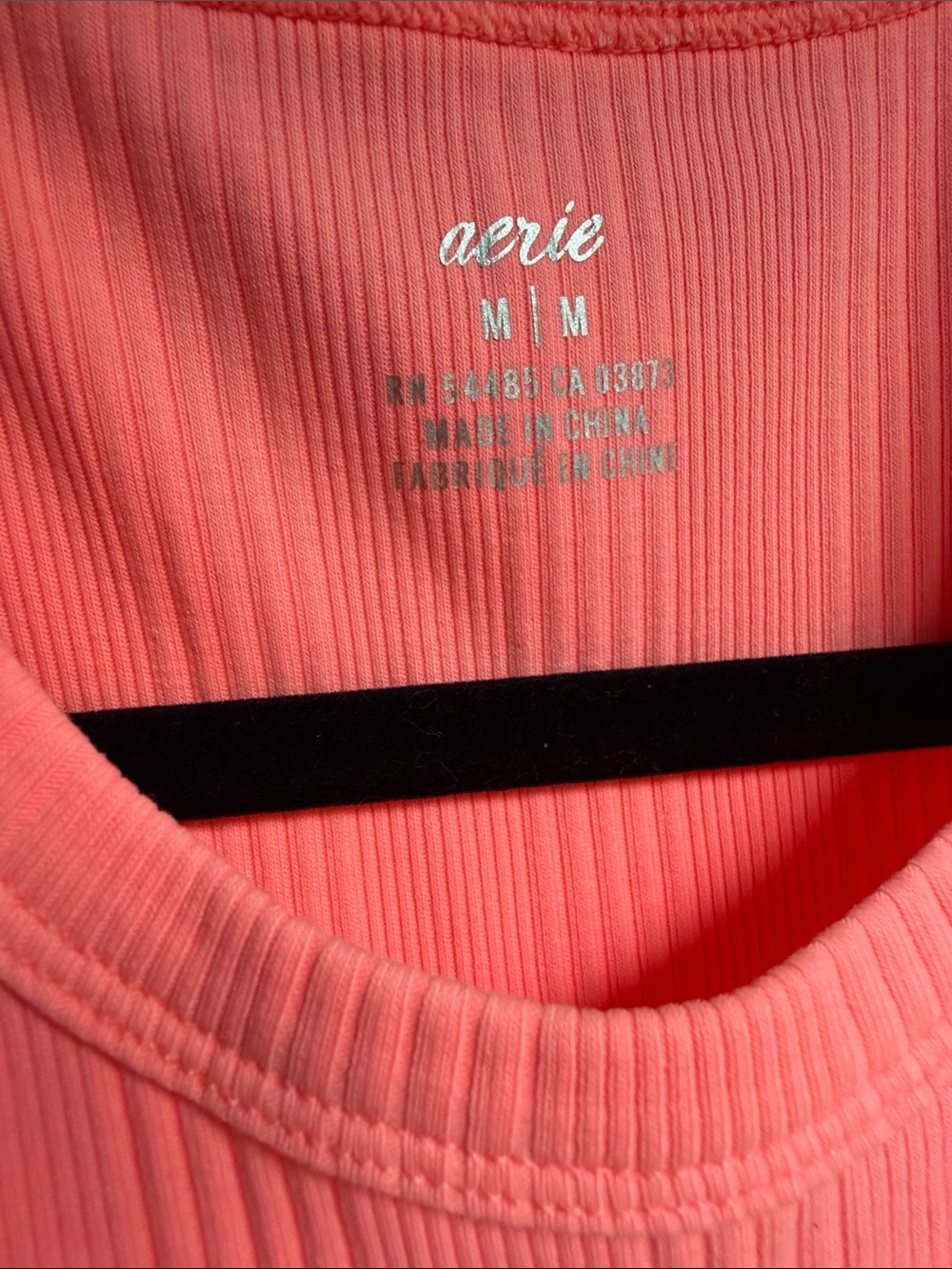 NEW Aerie Sleeveless Ribbed Maxi Dress in Coral/Pink Sz M - Picture 4 of 5